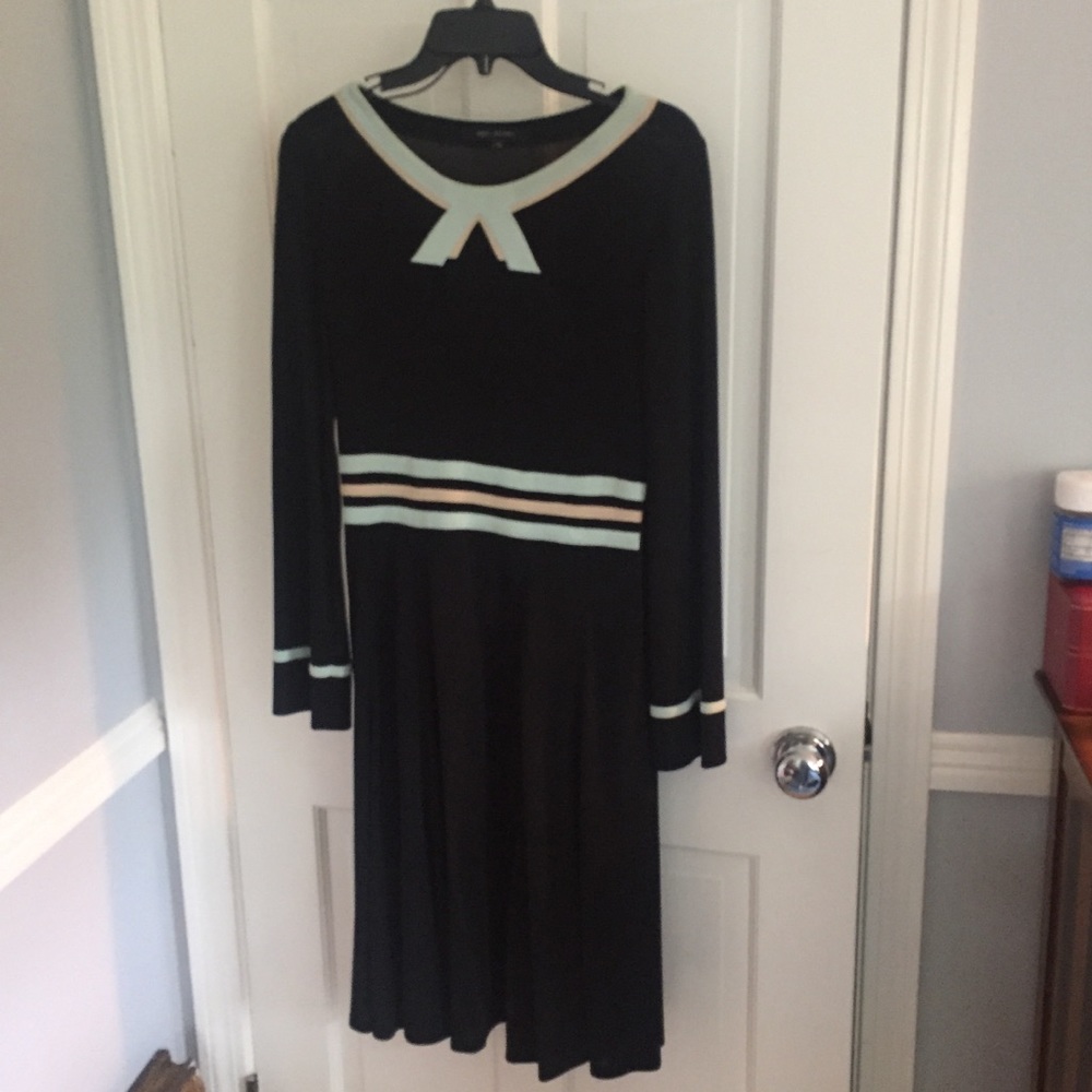 COPY - Marc Jacobs (Circa 2000) long sleeve navy dress